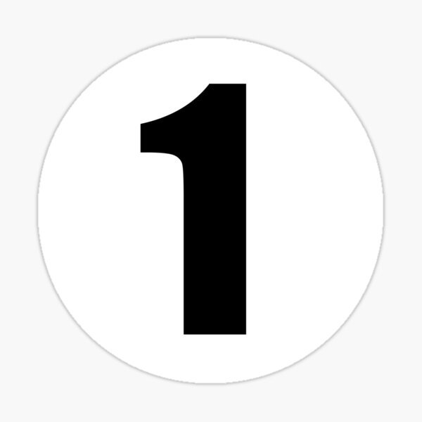 Цифра один трафарет