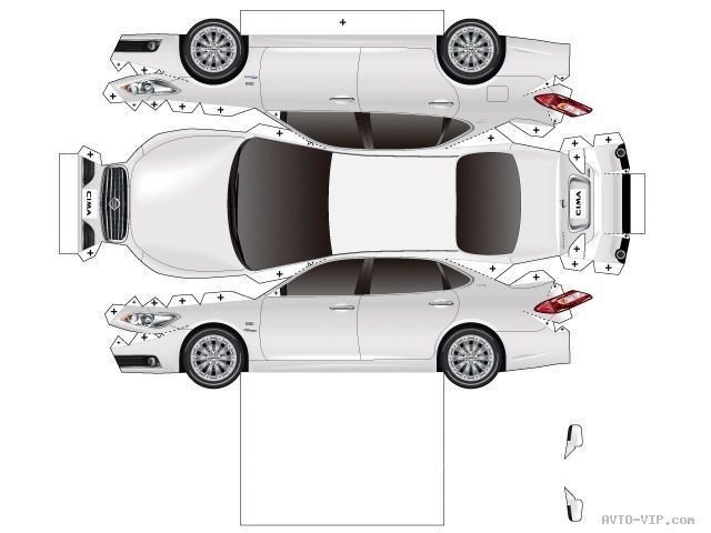 Машины из бумаги Бугатти Вейрон