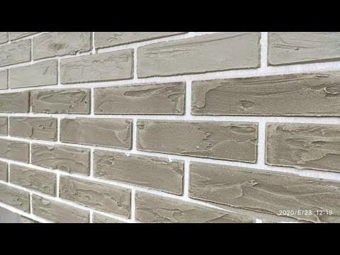 Декоративная штукатурка для фасада под имитацию кирпича