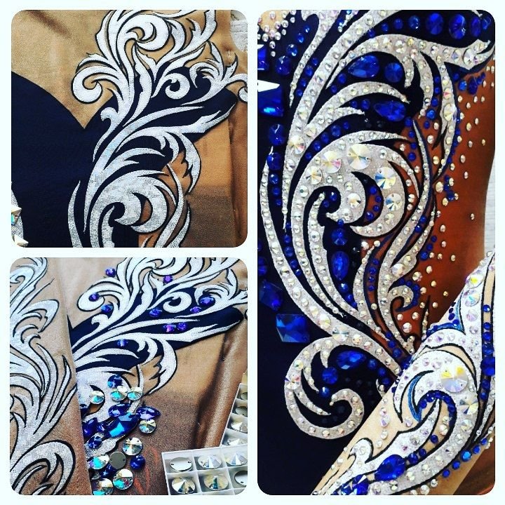 Орнамент для купальника для художественной гимнастики