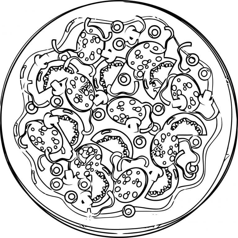 Пицца для распечатки