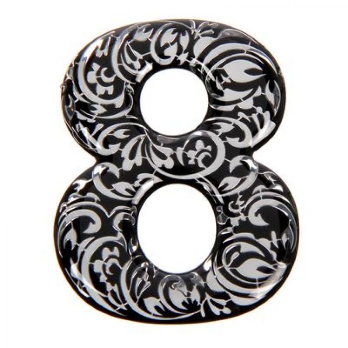 Цифра 8 красивая