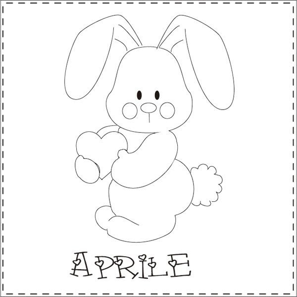 Трафарет зайчика