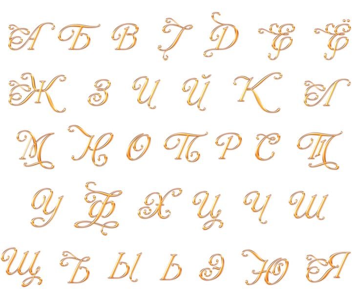 Красивое написание букв