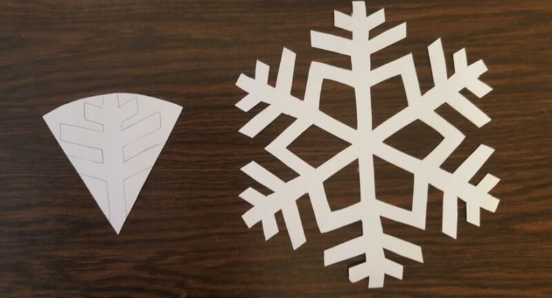 Легкие снежинки на новый год