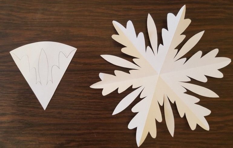 Объемные бумажные снежинки
