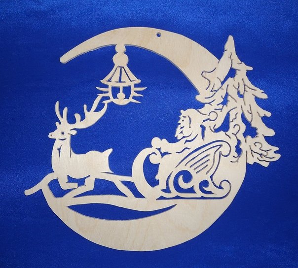 Новогодние украшения для выпиливания