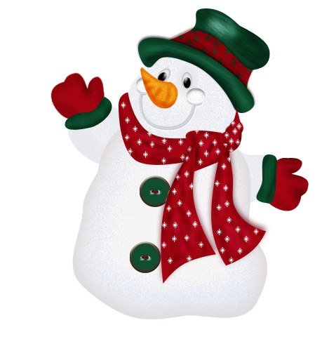 Снеговики на окна цветные