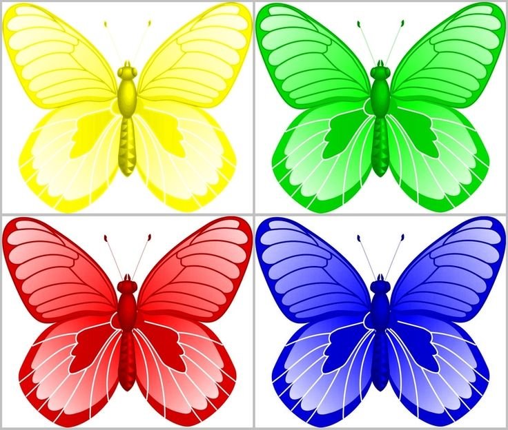Цветы для вырезания цветные