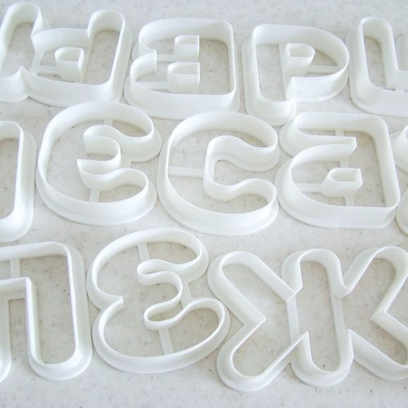 Вырубки буквы для пряников