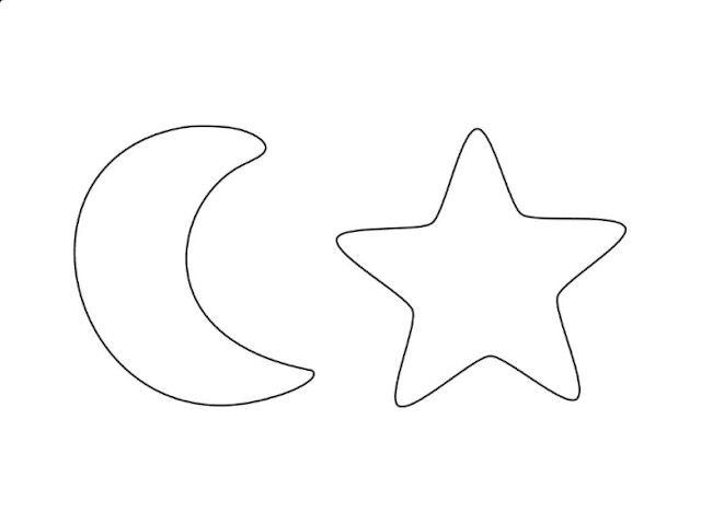 Трафарет звезды для фетра