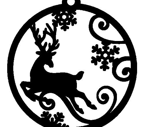 Вытынанка олень