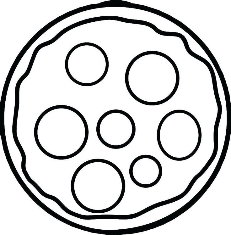 Раскраска пицца