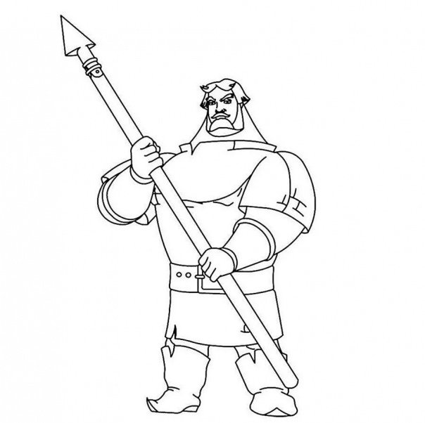 три богатыря на окна