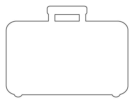 Чемодан шаблон