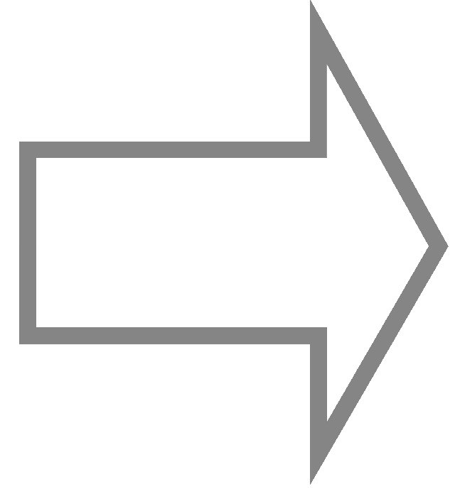 Белая стрелка на прозрачном фоне