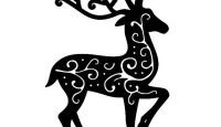 Трафарет "олени"