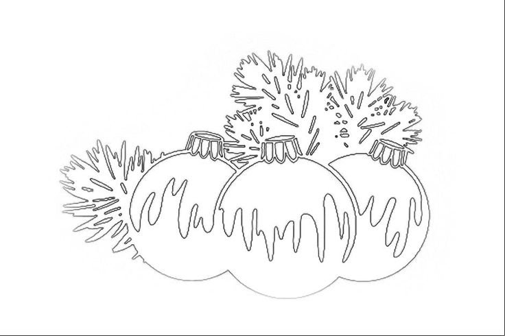 Трафареты на окна новогодние