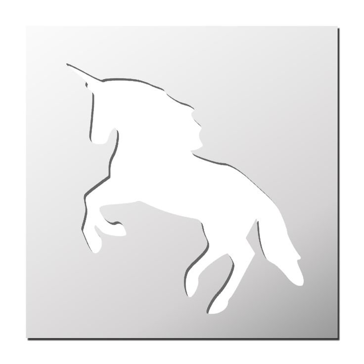 Трафарет единорогов для вырезания по дереву