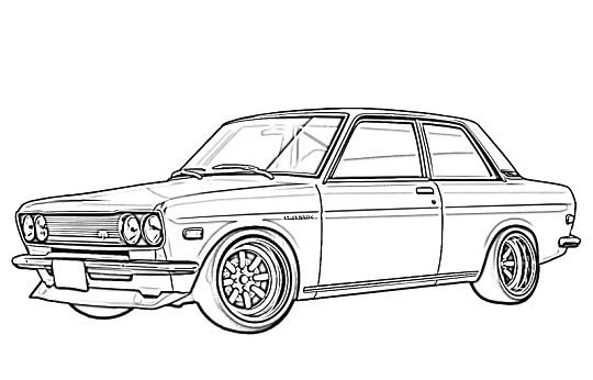 Лада 2107 спереди раскраска