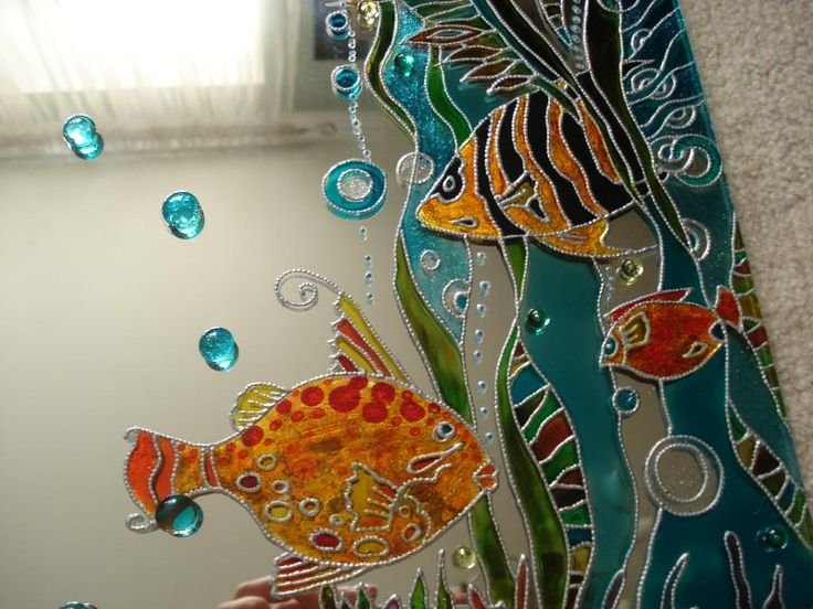 Витраж рыбки