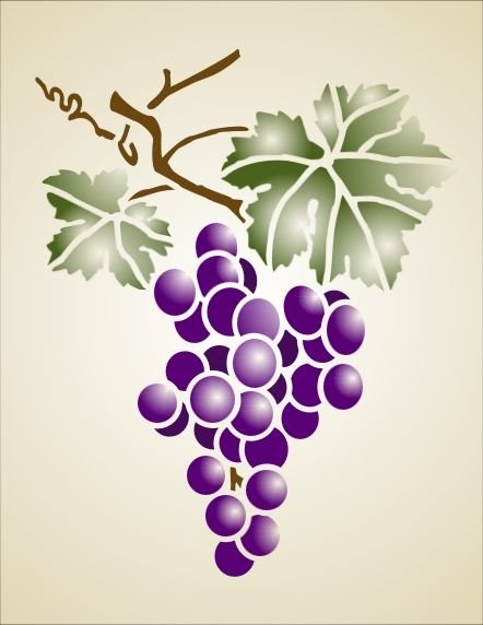 Виноград узор