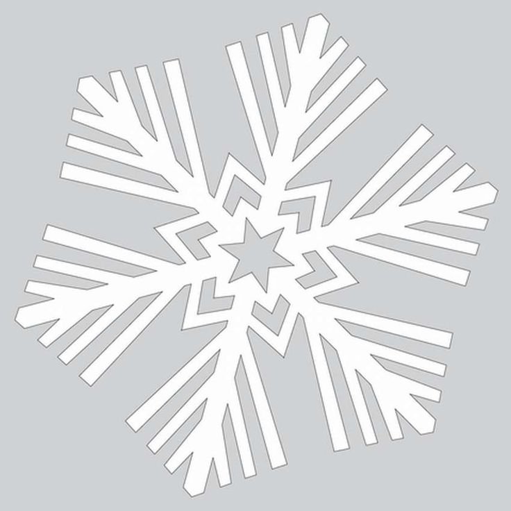 Трафарет «снежинки»