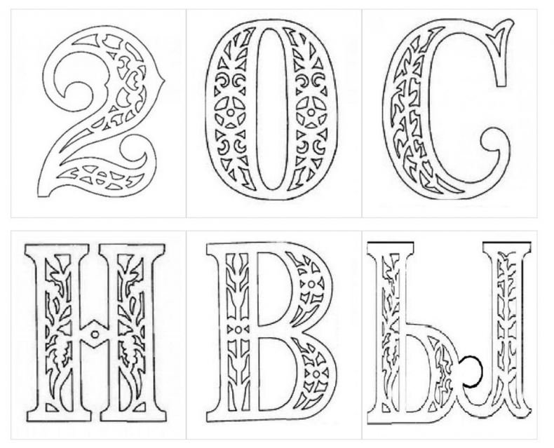 Буквы с новым годом на окно