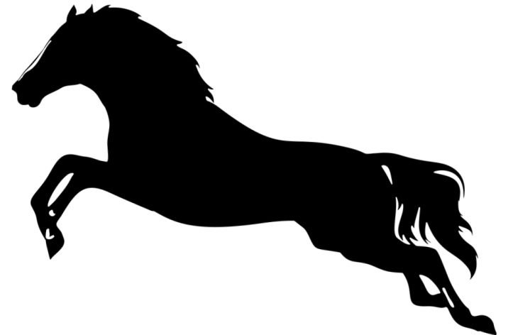 Лошадь трафарет для вырезания