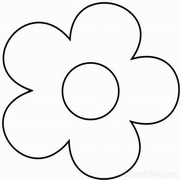 Цветы трафарет для вырезания