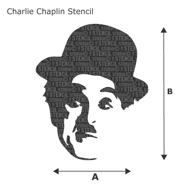 Чарли Чаплин портрет силуэт
