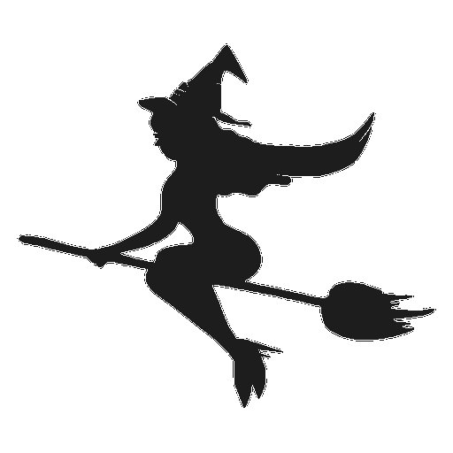 Ведьма трафарет