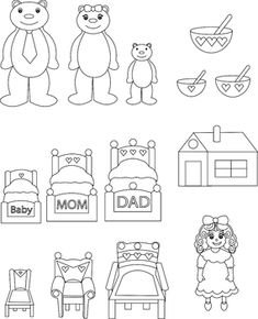 Три медведя задания для дошкольников