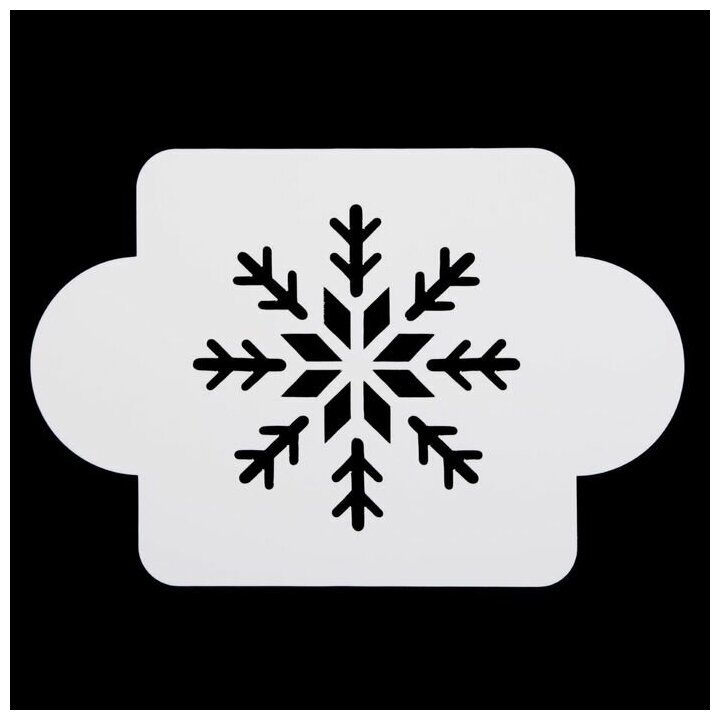 Трафарет «снежинки»