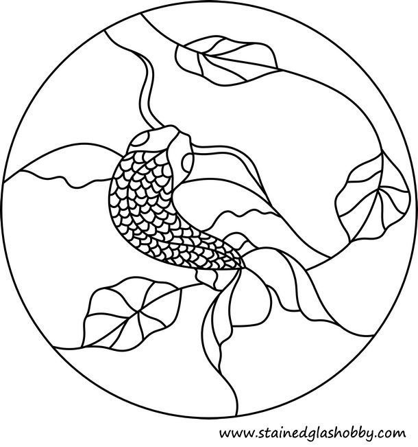 Трафарет для витража на стекле