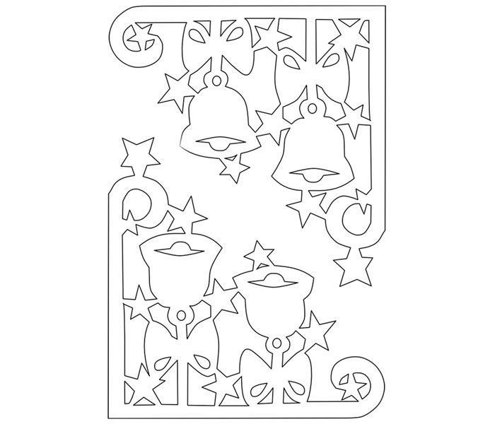 Трафареты на окна новогодние