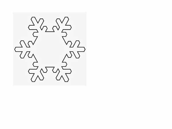 Трафарет снежинки на ободок