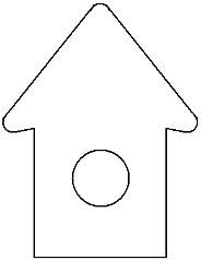 Скворечник трафарет для вырезания