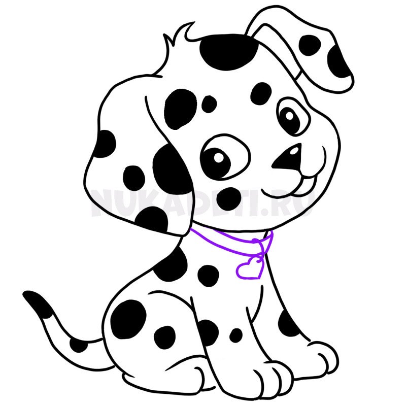 Щенки для рисования для детей