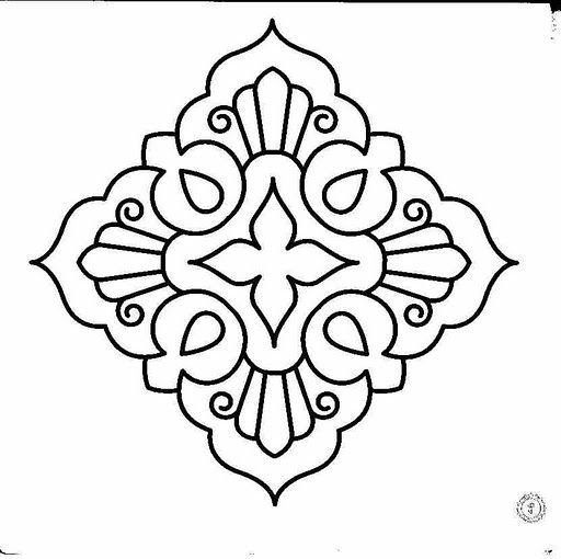 Орнамент трафарет