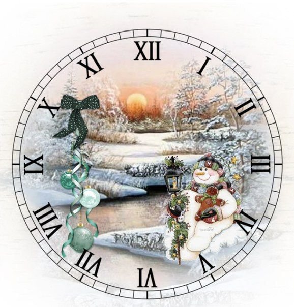 Новогодний циферблат