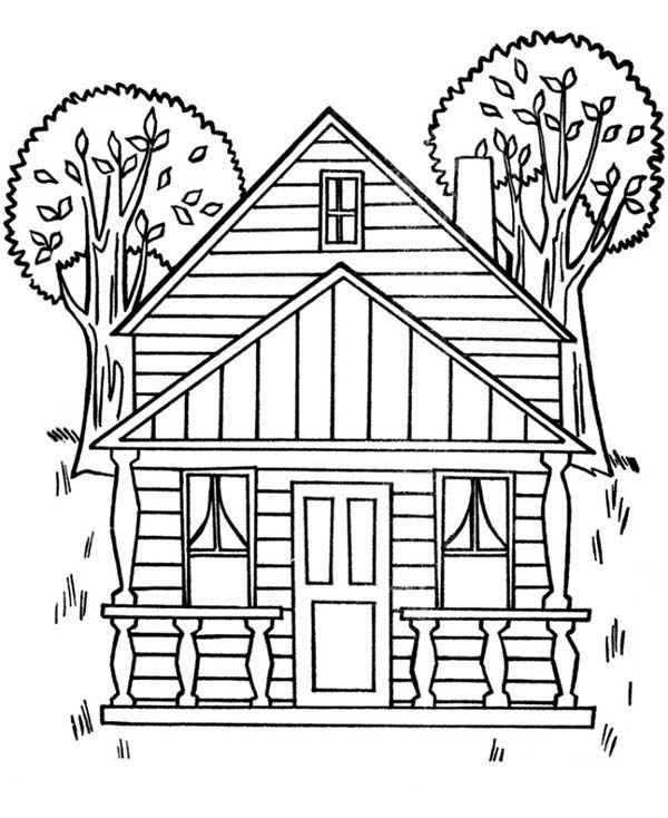 Домик рисунок