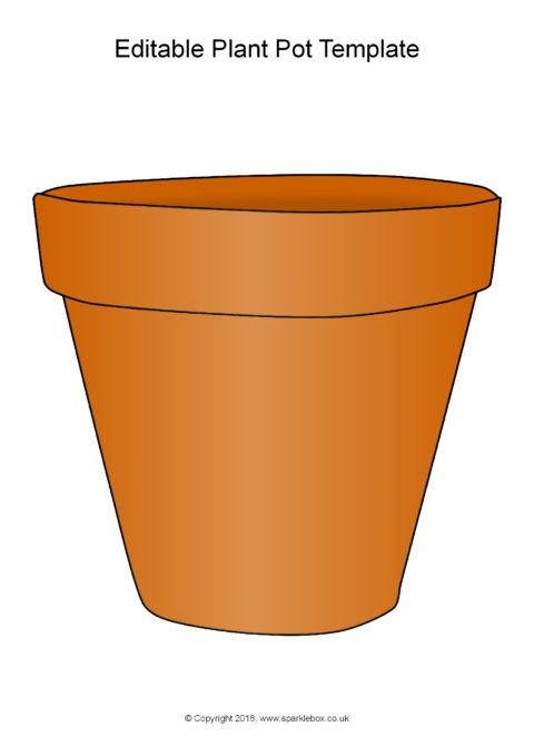 Горшок для цветов аппликация