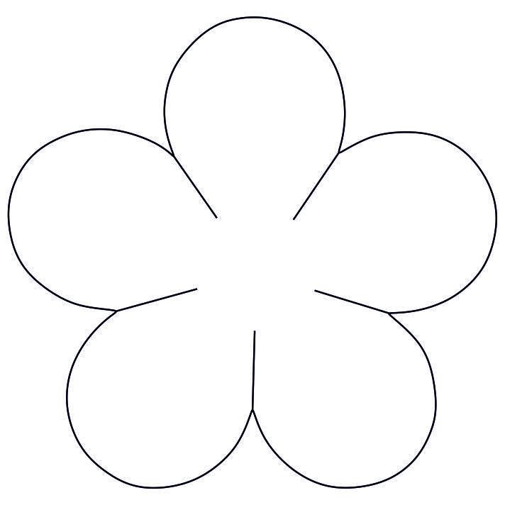 Цветы трафарет для вырезания