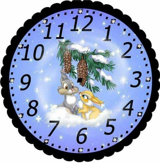 Циферблат новогодних часов