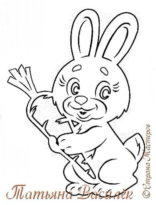 Вытынанка Зайка