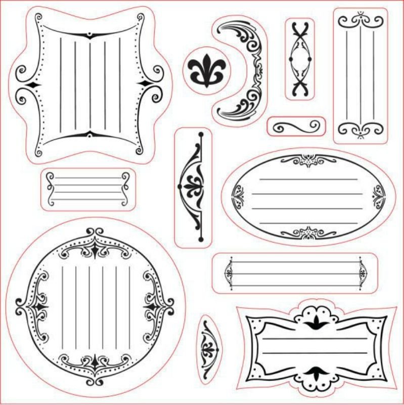 Шаблоны наклеек для печати