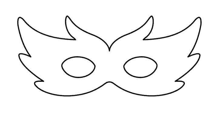 Маска трафарет для детей