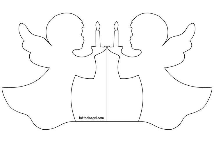 Ангел из бумаги объемный