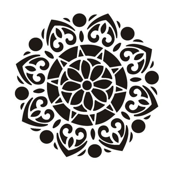 Орнамент трафарет